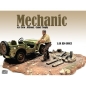 Preview: American Diorama 18013 Mechaniker Crew Figur offroad camel trophy Nr.3 1:18 limitiert 1/1000