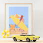 Preview: Norev 182811 Ford Mustang Cabrio 1966 yellow 1:18 Modellauto limited edition 1/200