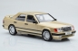 Preview: MCG Mercedes W124 Tuning beige metallic gold E-Class 1:18 modelcar 18342