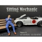 Preview: American Diorama 38333 Sitzender Mechaniker schlafend Figur 1:24 limitiert 1/1000