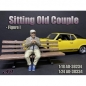 Preview: American Diorama 38234 Sitting old man sitzender alter Mann 1:18 Figur 1/1000