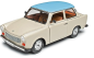 Preview: Sunstar Trabant 601 Deluxe 1965 beige mit helblauem Dach 1:18 Modellauto 4288