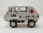 Preview: Schuco 450043800 Steyr Puch Haflinger Modell UN Rotes Kreuz 1:18 limitiert 1/500 Modellauto