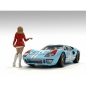 Preview: American Diorama 76399 Race Day Frau rot-weiss 1:24 Figur 1/1000 limitiert