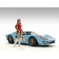 Preview: American Diorama 76400 Race Day Frau rot-weiss 1:24 Figur 1/1000 limitiert