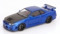 Preview: AUTOart Nissan NISMO R34 GT-R Z-TUNE 2005 BAYSIDE BLAU Carbon 1:18 77460 Modellauto