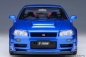 Preview: AUTOart Nissan NISMO R34 GT-R Z-TUNE 2005 BAYSIDE BLAU 1:18 77462 Modellauto