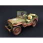 Preview: American Diorama 1944 jeep willys us army grün 1:18 Modellauto militär 77404A mit Wüstenstaub