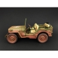 Preview: American Diorama 1944 jeep willys us army grün 1:18 Modellauto militär 77404A mit Wüstenstaub