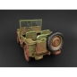 Preview: American Diorama 1944 jeep willys us army grün 1:18 Modellauto militär 77404A mit Wüstenstaub