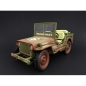 Preview: American Diorama 1944 jeep willys militär polizei grün 1:18 Modelcar 77406A dreckige version