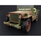 Preview: American Diorama 1944 jeep willys militär polizei grün 1:18 Modelcar 77406A dreckige version