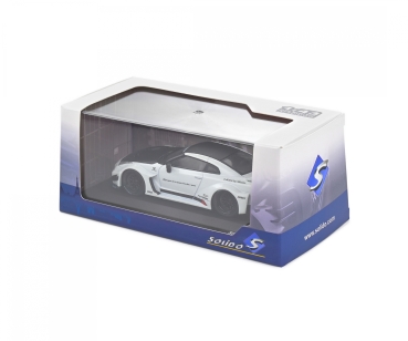 Solido 421437130 Nissan GTR35 GT-R (R35) LibertyWalk LWBK weiss-schwarz 1:43 Modellauto