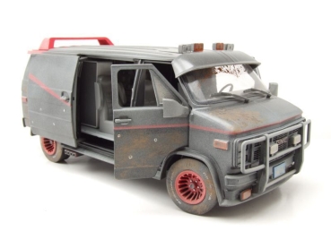 Greenlight 13567 GMC Vandura 1983 A-Team Van grey-black 1:18 Modelcar