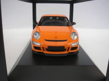 Minichamps PORSCHE 911 GT3 RS 997 2007 orange 1:18 Modellauto