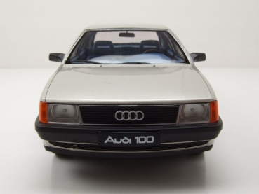 Triple9 1800352 Audi 100 2.3E C3 Typ 44 1989 silber metallic 1:18 Modellauto