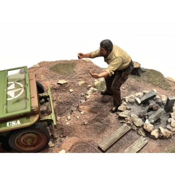 American Diorama 18016 Mechaniker Crew Figur offroad camel trophy Nr.6 1:18 limitiert 1/1000