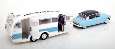 Norev 181760 Citroën DS 19 1959 + Henon Caravan 1:18 Modellauto