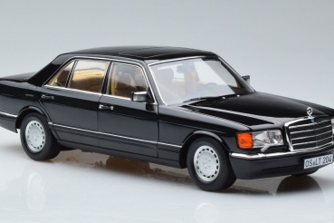 Norev 183793 Mercedes-Benz 560 SEL 1989 schwarz metallic 1:18 Modellauto