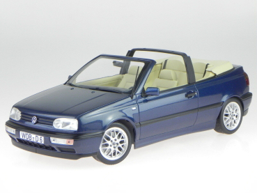 Norev 188434 Volkswagen VW Golf III Cabriolet 1995 dunkel blau 1:18 limitiert 1/1000 Modellauto