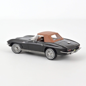 Norev 189055 Chevrolet Corvette Sting Ray Cabrio 1963 schwarz 1:18 Modellauto