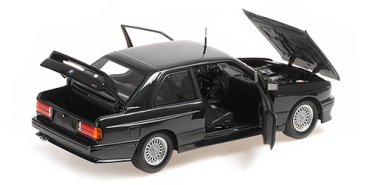 Minichamps BMW M3 E30 1987 schwarz metallic 1:18 Modellauto