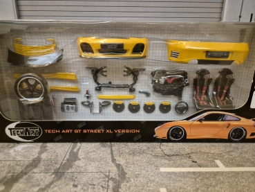 Porsche 911 996 Techart Turbo GT Street XL Version 1:18 yellow limitiert 1/500 Modellauto Hotworks Racing HW-80016