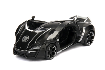 Jada Toys 253225004 Marvel Avengers Black Panther Figur + Lykan Hypersport 1:24 Modellauto