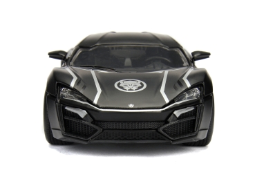 Jada Toys 253225004 Marvel Avengers Black Panther Figur + Lykan Hypersport 1:24 Modellauto