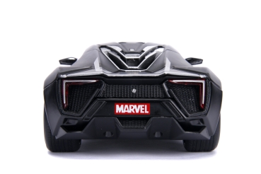 Jada Toys 253225004 Marvel Avengers Black Panther Figur + Lykan Hypersport 1:24 Modellauto