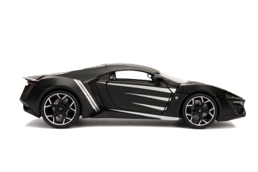 Jada Toys 253225004 Marvel Avengers Black Panther Figur + Lykan Hypersport 1:24 Modellauto