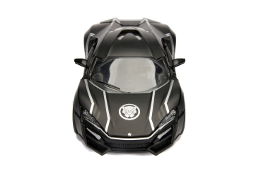 modellbau klar Jada Toys 253225004 Marvel Avengers Black Panther Figur Lykan Hypersport 1 24 Modellauto