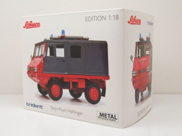 Schuco 45004300 Steyr Puch Haflinger Feuerwehr 1:18 limitiert 1/500 Modellauto