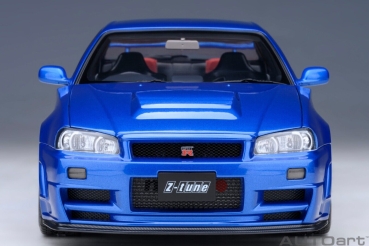 AUTOart Nissan NISMO R34 GT-R Z-TUNE 2005 BAYSIDE BLAU 1:18 77462 Modellauto