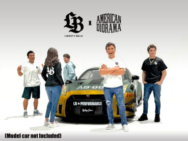 Figuren Set Team Liberty Walk mit 5 Figuren 1:18 limitierte edition American Diorama