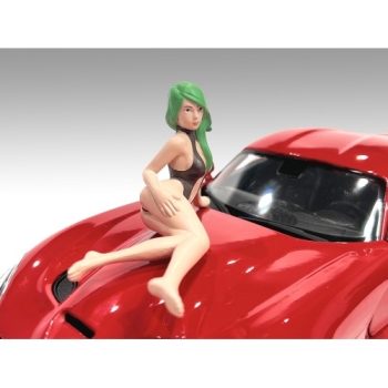 American Diorama 1824301 Cosplay Girls Figur #1 Woman with green hair 1:24 limited 1/1000