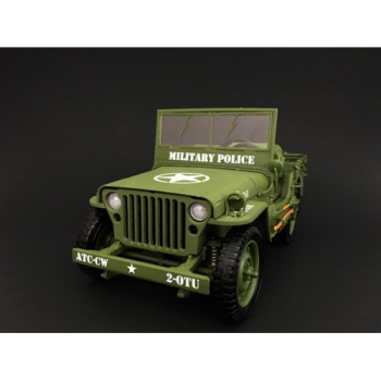 American Diorama 1944 jeep willys Militär Polizei grün 1:18 Modellauto 77406