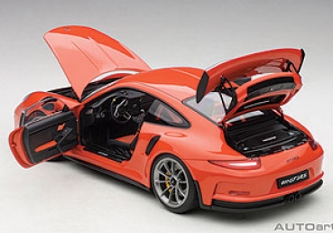 Modellbau Klar De Autoart Porsche 911 991 Gt3 Rs Lava Orange