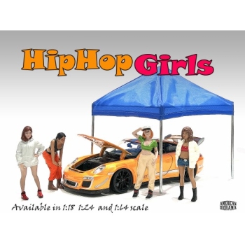 American Diorama 24101 Hip Hop Girls Figur #1 Frau mit Cap 1:24 limitiert 1/1000