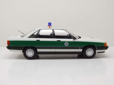 Triple9 1800354 Audi 100 C3 Typ 44 1989 Polizei 1:18 limitiert 1/1002 Modellauto