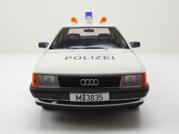 Triple9 1800354 Audi 100 C3 Typ 44 1989 Polizei 1:18 limitiert 1/1002 Modellauto