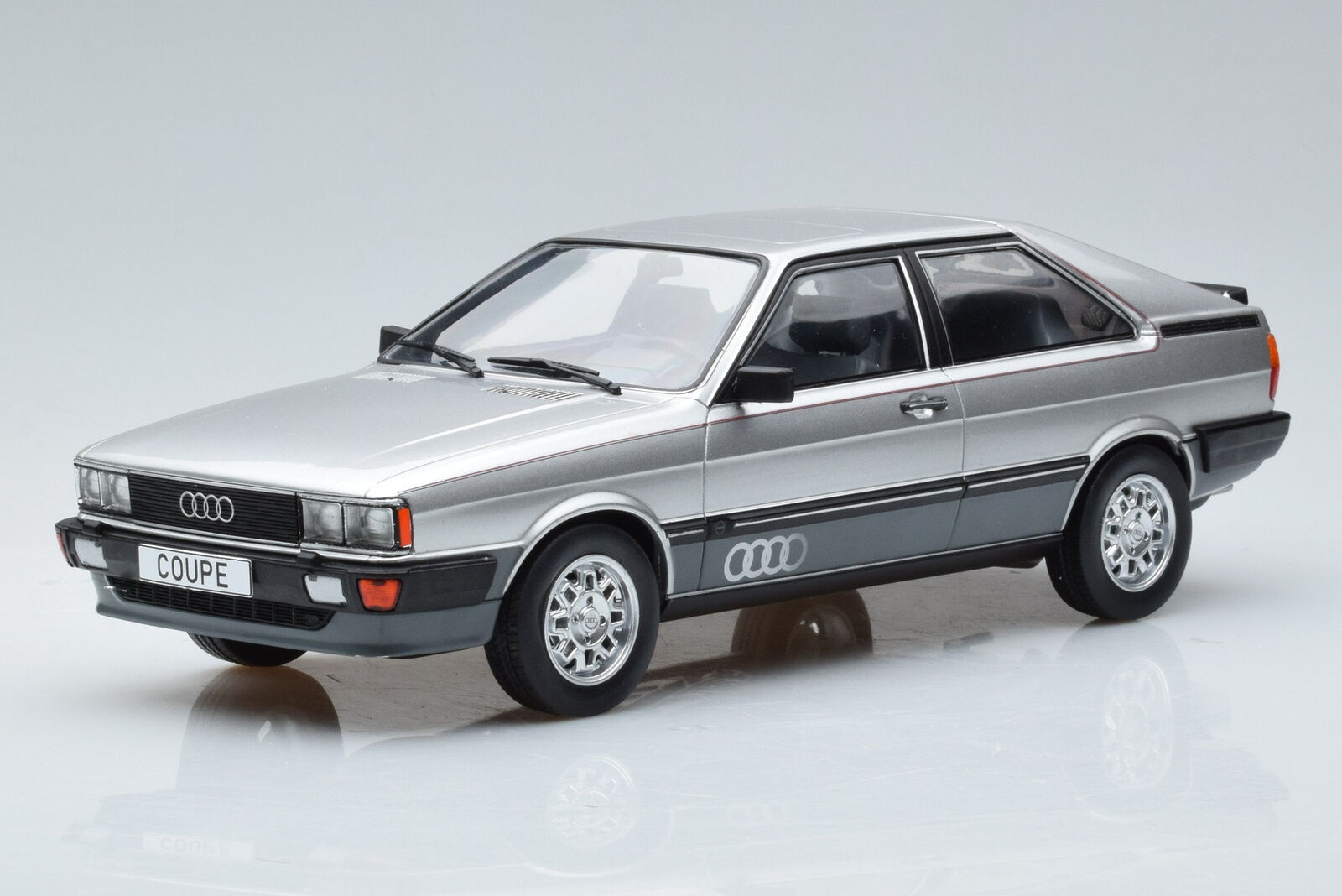 modellbau-klar.de - MCG Audi Coupe GT 1980 silver 1:18 Modellauto