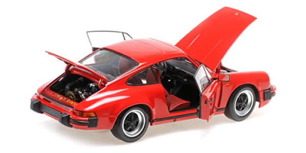 Minichamps PORSCHE 911 CARRERA 1983 rot 1:18 Modellauto