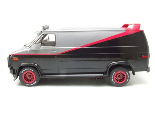 Greenlight 12101 GMC Vandura 1983 A-Team Van grey-black 1:12 Modelcar limited edition