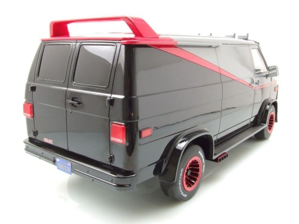 Greenlight 12101 GMC Vandura 1983 A-Team Van grey-black 1:12 Modelcar limited edition