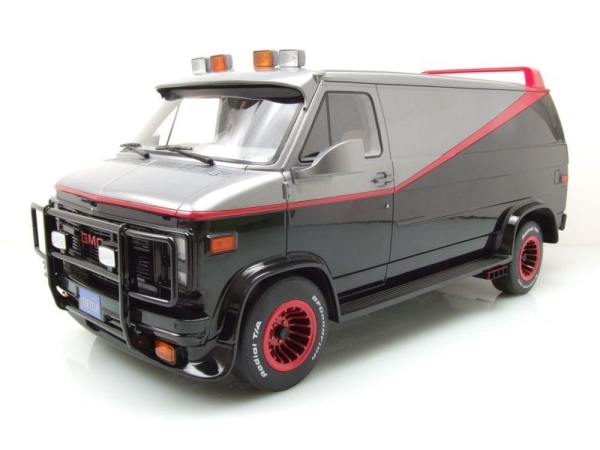 Greenlight 12101 GMC Vandura 1983 A-Team Van grey-black 1:12 Modelcar limited edition