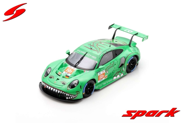 Spark Porsche 911 RSR 19 Nr.56 PROJECT 1 AO Le Mans 2023 1:18 Modellauto