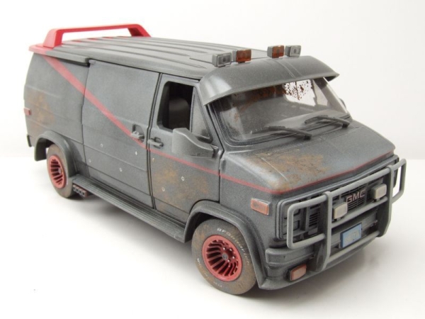 Greenlight 13567 GMC Vandura 1983 A-Team Van grey-black 1:18 Modelcar