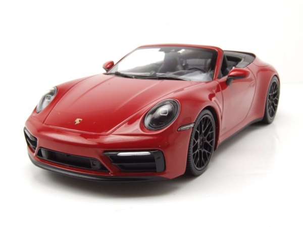 Minichamps PORSCHE 911 992 Carrera 4 GTS Cabriolet 2020 red 1:18 Modelcar