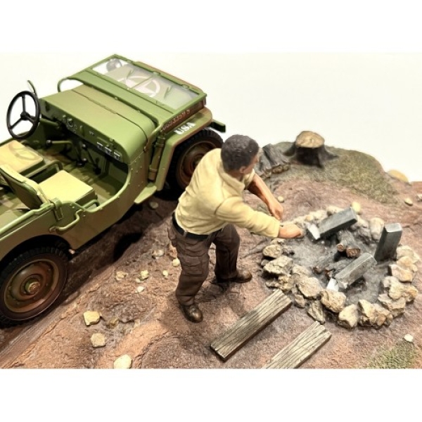 American Diorama 18013 Mechaniker Crew Figur offroad camel trophy Nr.3 1:18 limitiert 1/1000